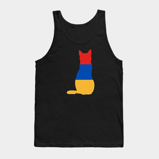 Armenian Cat Flag Tank Top by Wickedcartoons